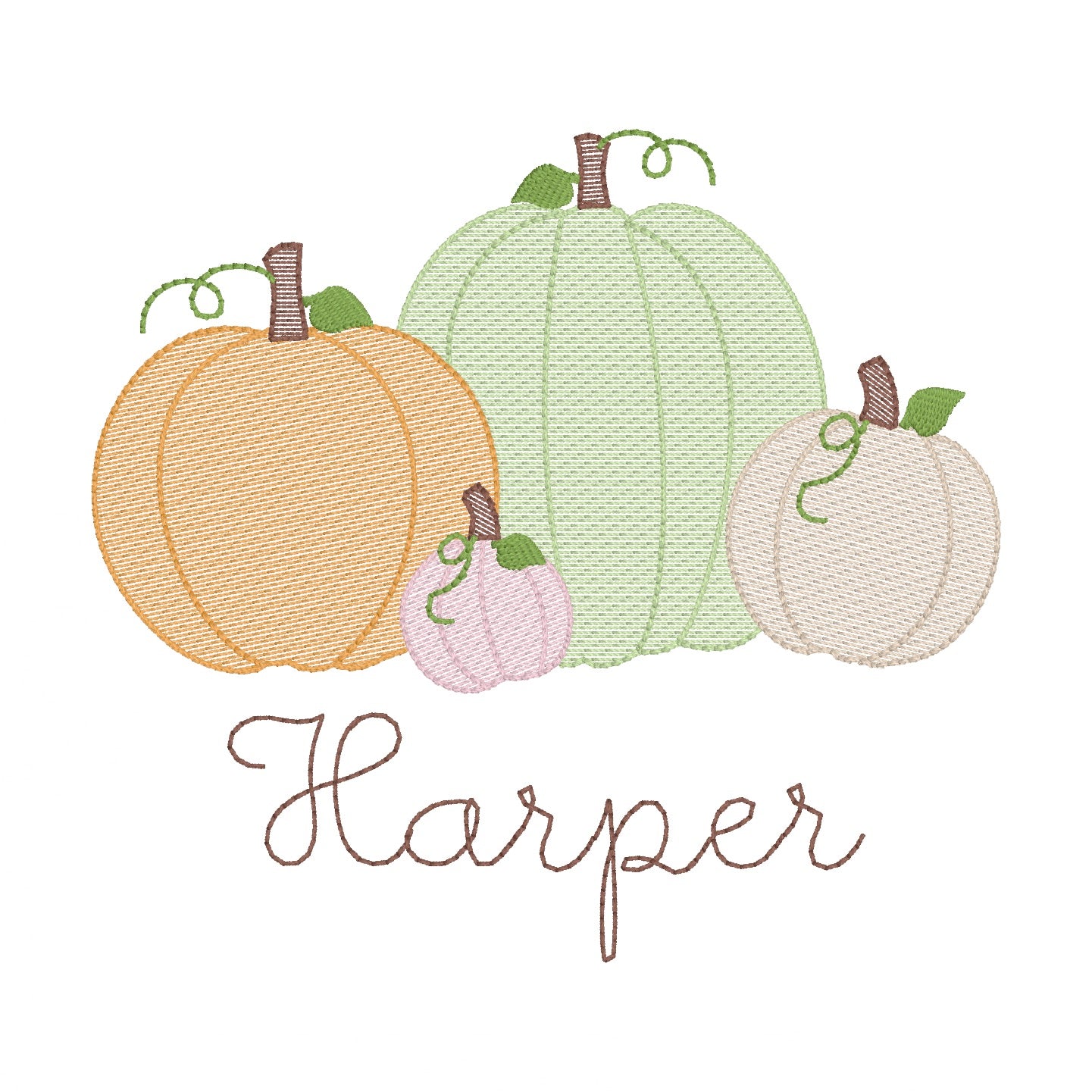 Fall Pumpkins-Girl