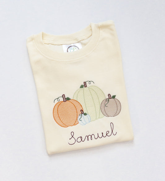 Boy Fall Pumpkins