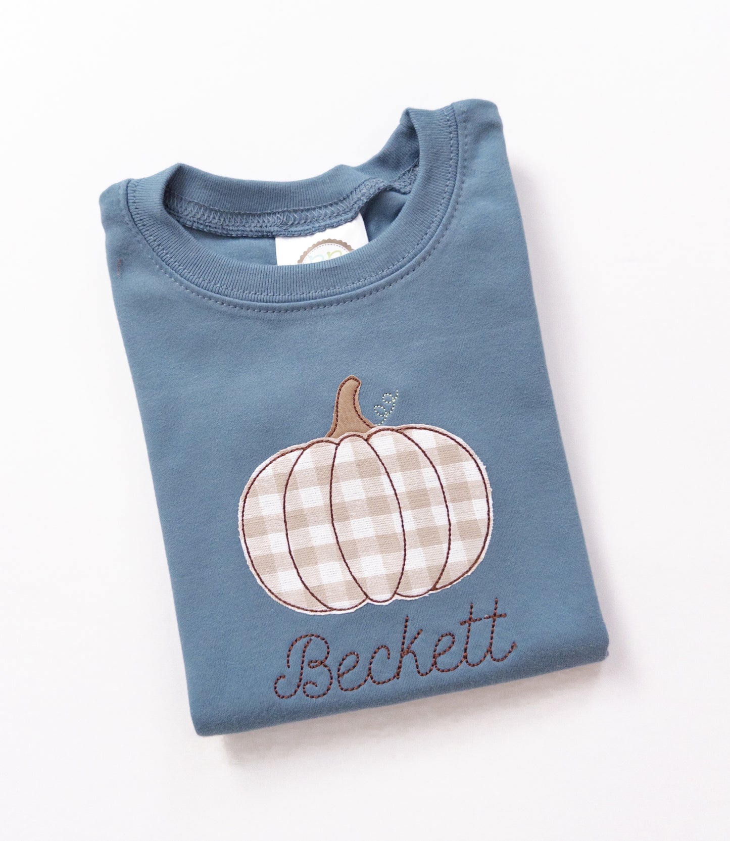 Applique Pumpkin- Boy