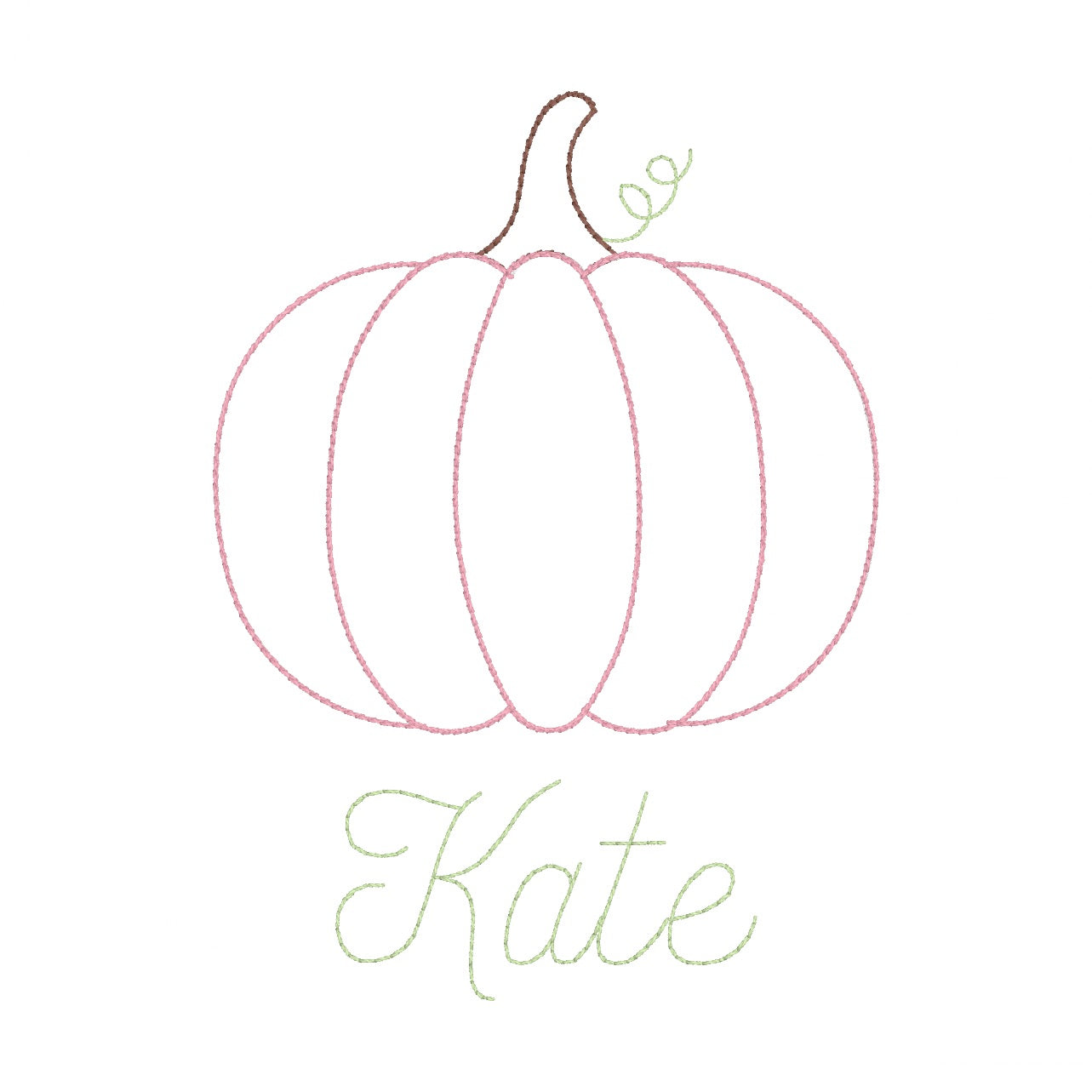 Applique Pumpkin- Girl