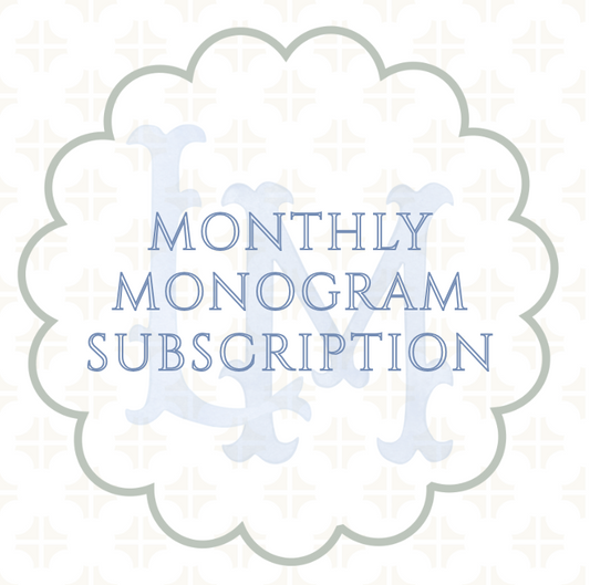 Monthly Monogram Subscription