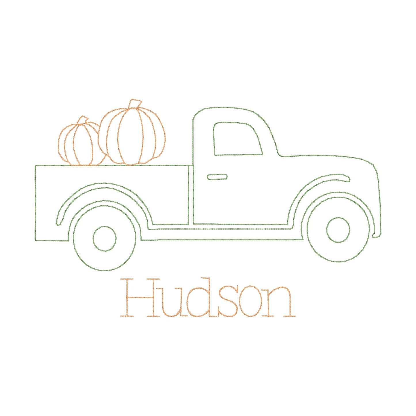 Vintage Truck with Pumpkins